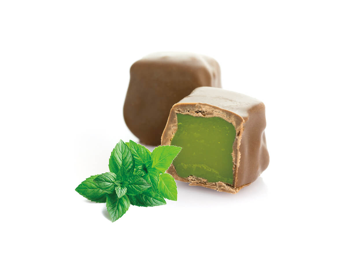 Mint Flavored Delight Coated Chocolate || Mediterranean Specialty Foods Inc. | Special Turkish Delights, Extra Turkish Delights, Chocolate Delights, Cezerye, Seasoned Turkish Delights, Fruit Delights, Sujuk and Wrapped Turkish Delights and All Variety Turkish Delights