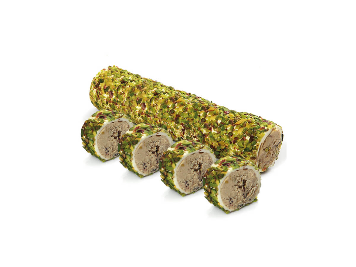 Gourmet Sultan Delight With Pistachio& White Pralin Coated With Sliced Pistachio || Mediterranean Specialty Foods Inc. | Special Turkish Delights, Extra Turkish Delights, Chocolate Delights, Cezerye, Seasoned Turkish Delights, Fruit Delights, Sujuk and Wrapped Turkish Delights and All Variety Turkish Delights